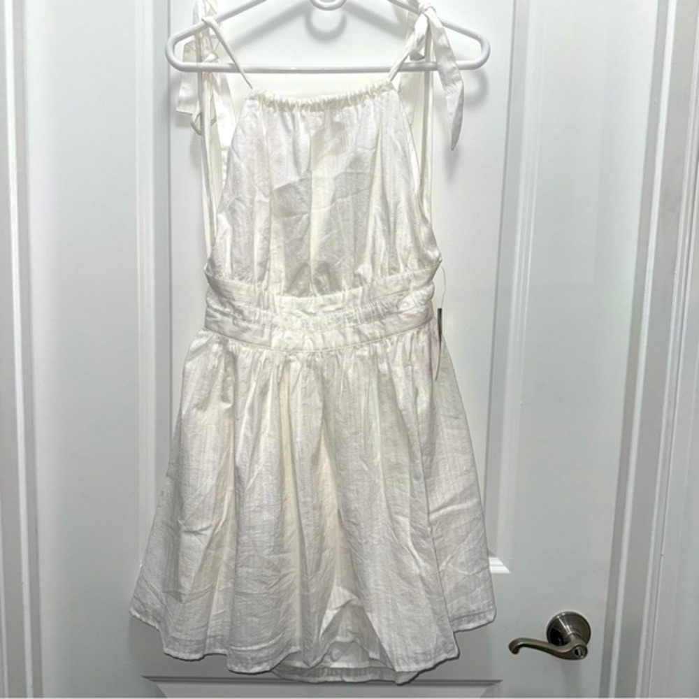 NWT Target Wild Fable White Open Back Mini Dress